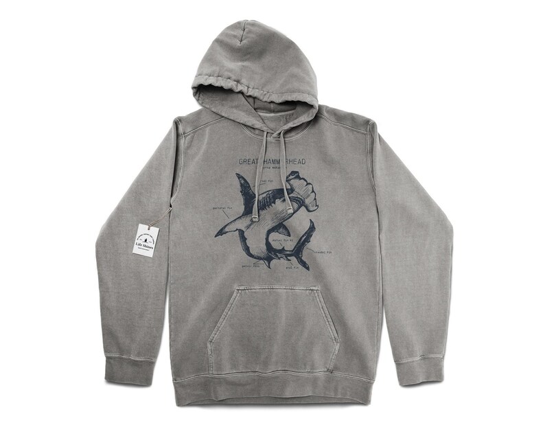 Hammerhead Anatomy Hoodie, Hammerhead Shark Hoodie, Hammerhead Shark Sweatshirt, Marine Biology Hoodie, Hammerhead Shark Art, Shark Artwork image 4