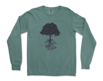 Celestial Photosynthesis Shirt, Star Map Shirt, Tree T-shirt, Nature Long Sleeve, Science Illustration Shirt, Wilderness T-shirt