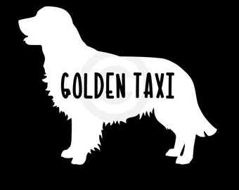 Golden retriever decal, Golden retriever car decal, Golden retriever, Golden retriever gift, dog car decal, car decal, dog lover, dog decal
