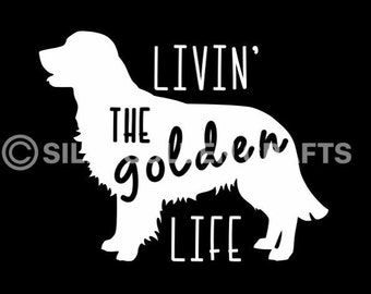 Golden retriever decal, Golden retriever car decal, Golden retriever, Golden retriever gift, dog car decal, car decal, dog lover, dog decal
