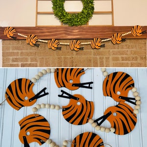 Cincinnati bengals, Cincinnati bengals football, Cincinnati football, bengals tigers,Banner, Cincinnati sports, Cincinnati decor, Cincinnati