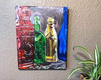 Colorful Glassware Orginal Acrylic Painting