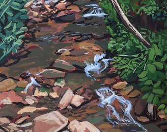 Custom Landscape Painting - Commission Landscape Painting - Gouache Landscape