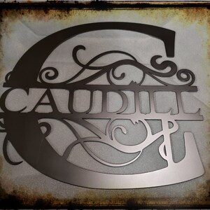 Personalized Split letter monograms