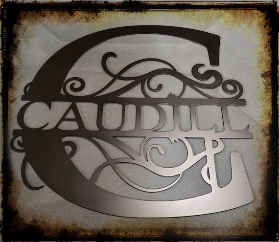Personalized Split letter monograms