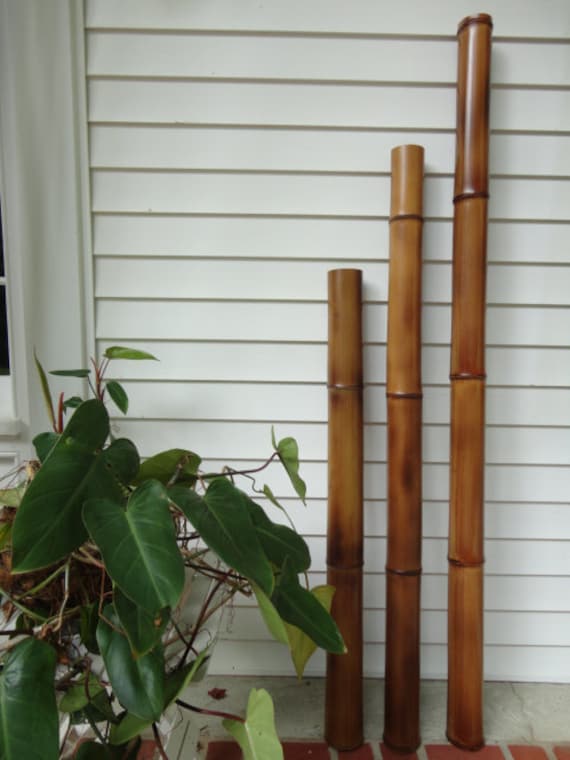 Red Reed Bamboo Stakes Red Dyed Natural 6' Thin Bamboo Poles Garden  Decoration