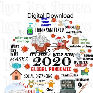 2020 Ornament PNG Digital Design Covid-19 Christmas ornament design