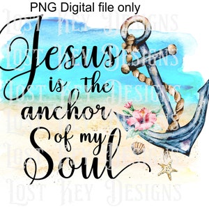 Jesus ist der Anker meiner Seele PNG Clipart Digital Download Muscheln Anker Christian Digital Download
