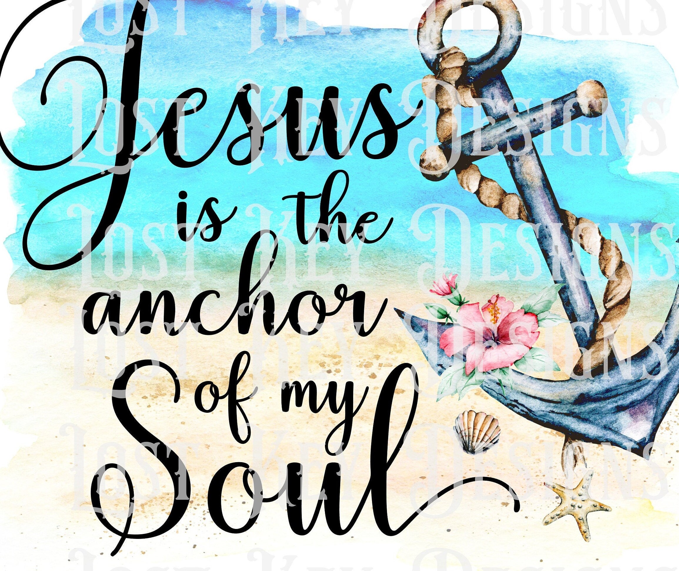 Jesus is the Anchor of My Soul PNG Clipart Digital Download Seashells ...