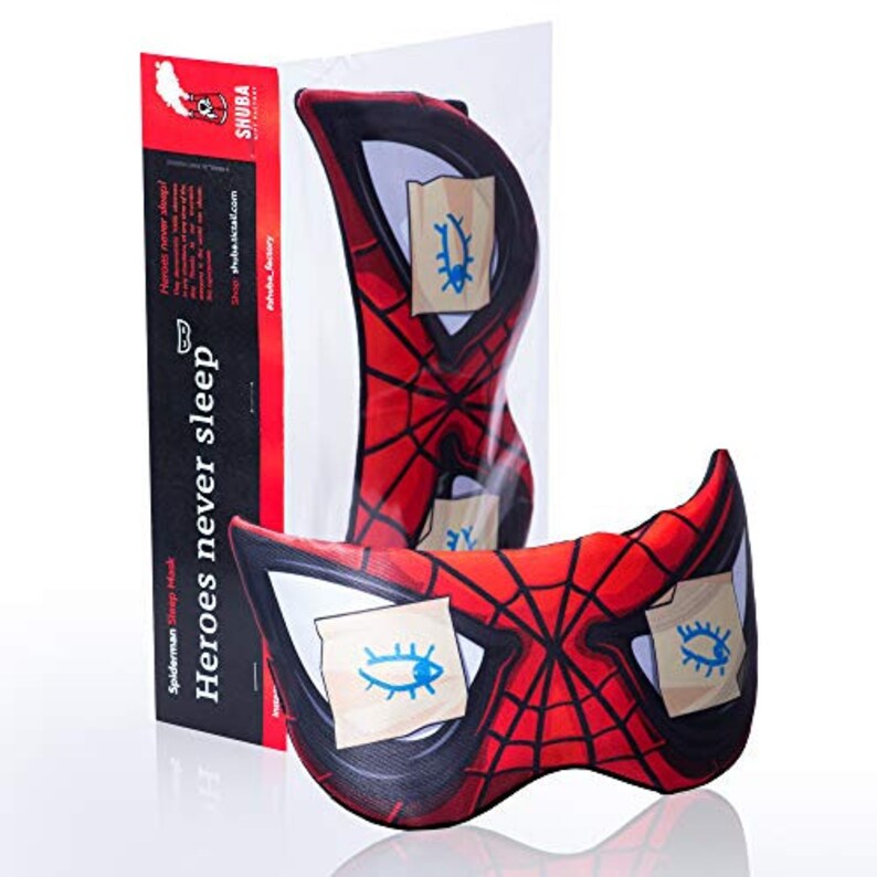 Spiderman Sleep Mask for Kid Children Superheroes 100 Cotton Blindfold