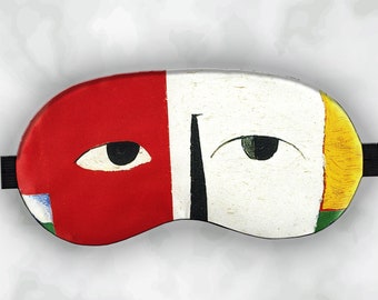 Sleep Mask Masterpieces 100% Cotton - Comfortable Eye Night Cover Blindfold (Head of a Peasant, Slim Pack)