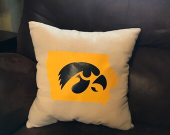 Iowa Pillow Etsy