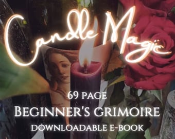 Candle Magic Grimoire - 69 Page E-book - Candle Spell Guide for Witches - Instant Download