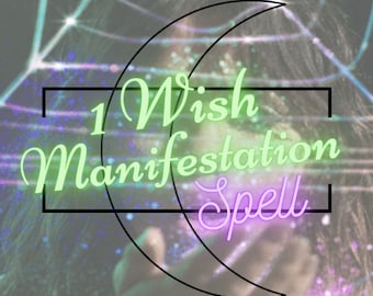 Manifestation Wish Spell - LOA Law of Attraction - with Tarot Reading Photo Report Digital File