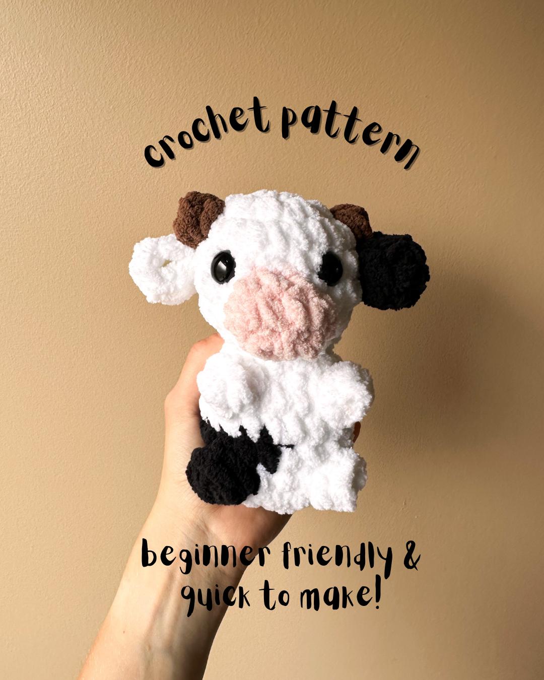 30 Adorable Cow Plush Crochet Patterns for Farmhouse Decor, Gifts, and Cozy Displays 8 Moochie Market Cow Crochet Pattern