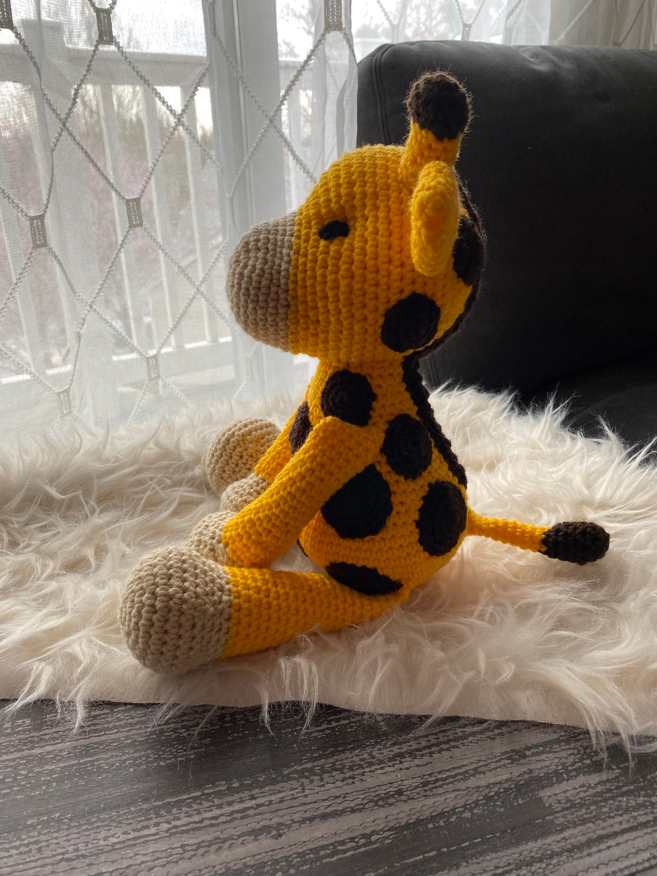 Crochet Giraffe Stuffed Animal Doll Etsy