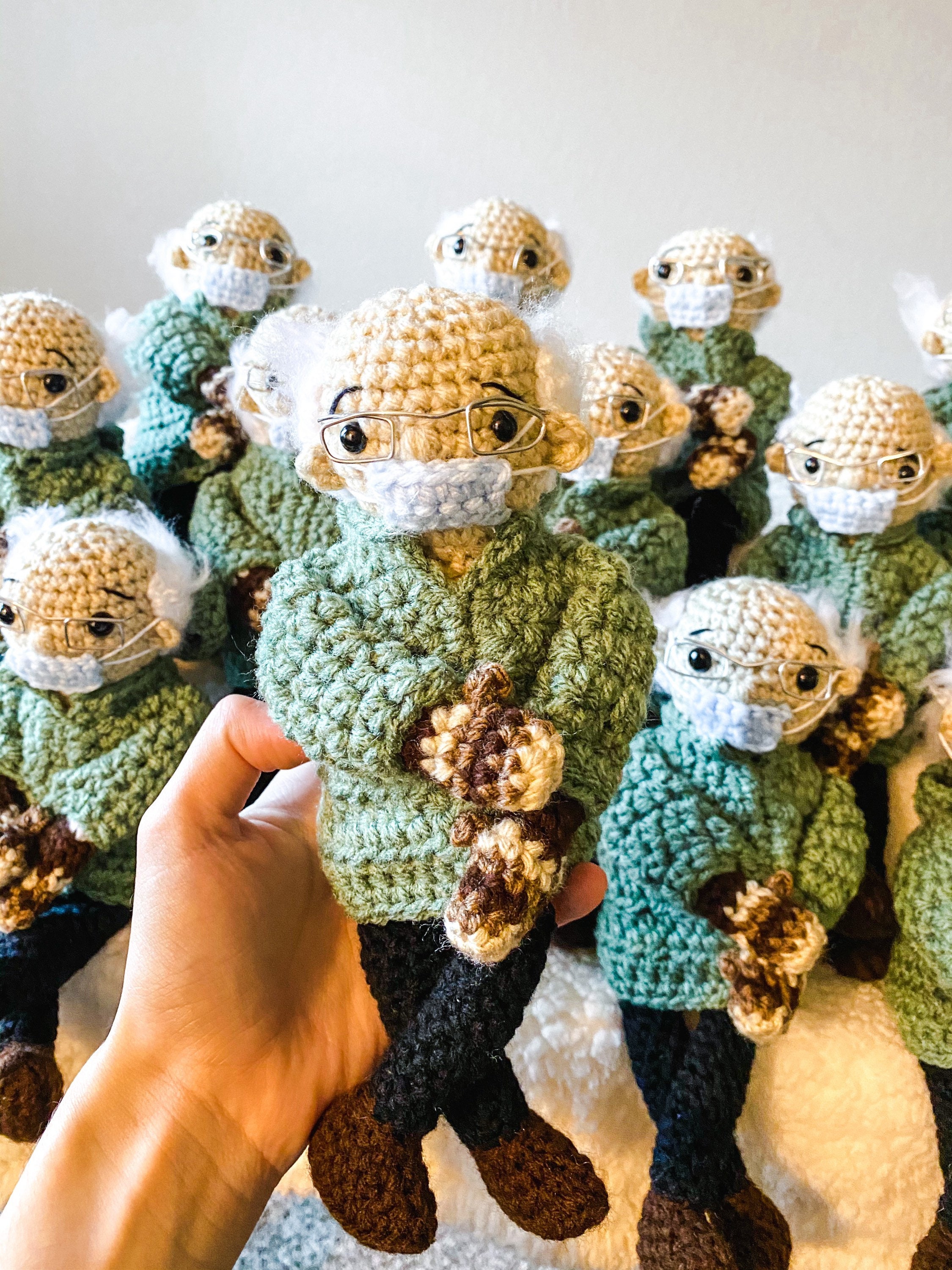 Bernie Sanders inauguration, Bernie mittens, Bernie doll