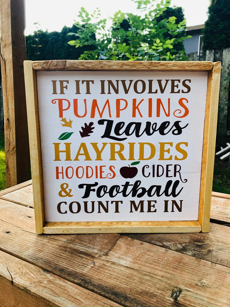 Double sided handcrafted wood sign