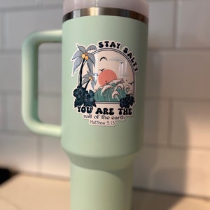 Stay salty sticker | Stay Salty | Stay Salty You are the salt of the earth sticker | Christian sticker | Salty  | Matthew 5:13 | Bible