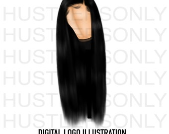 Hair Extensions Business Logo Glitter Bling Logo Rose Gold Etsy