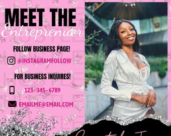 3 Pc facebook flyer instagram flyer Premade Flyer Pink Neon Social media flyer Hair Bundle Selfie Flyer Premade Social media template