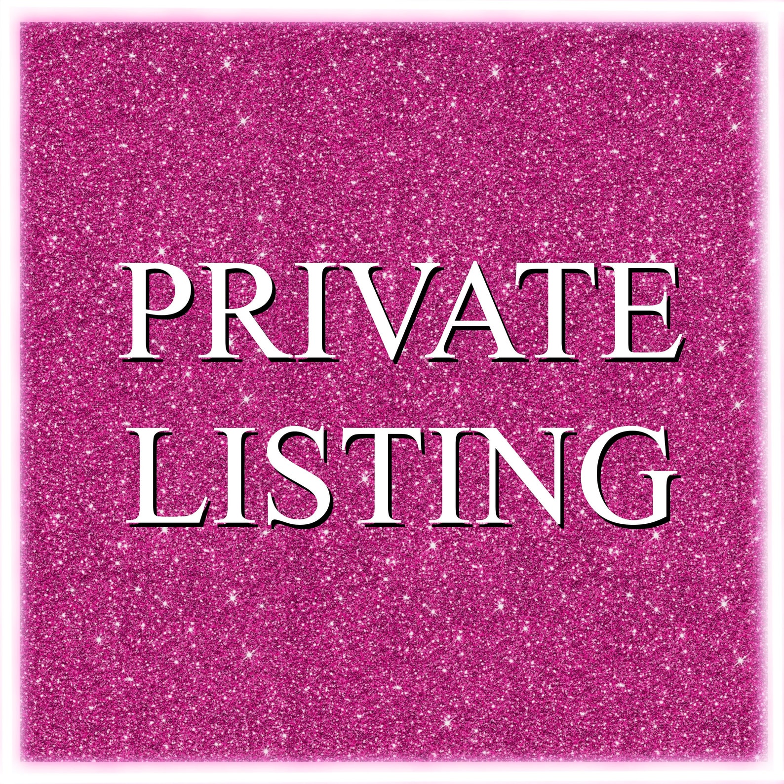 Private Listing Etsy