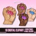 Digital CLIPART Download PNG Nails Hands , Cosmetic Clipart, Nail Polish Clipart , , Beauty Clipart, Nail Tech Clipart, Clipart Nail Salon 