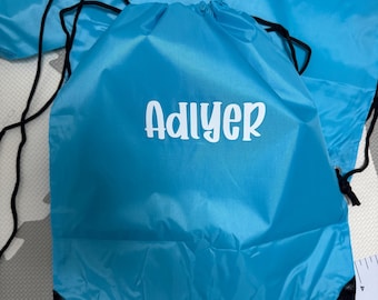Personalized Drawstring Backpacks: Bulk Party Favors, Camp Gifts (Set of 5+)