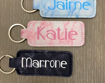 Personalized Chapstick Keychain, Lipstick Holder, Bridal Party Gift