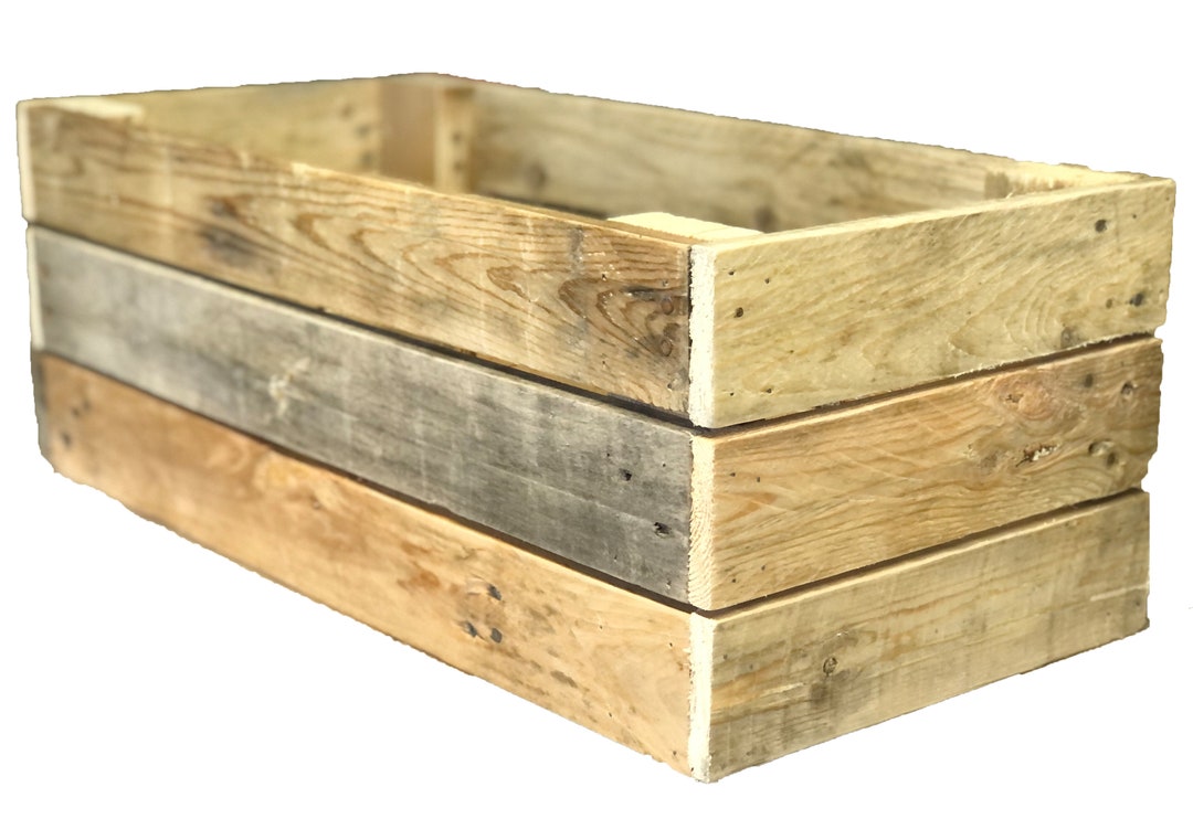 Eco Wooden Crate LARGE 60cm X 30cm Strong Long Lasting Etsy
