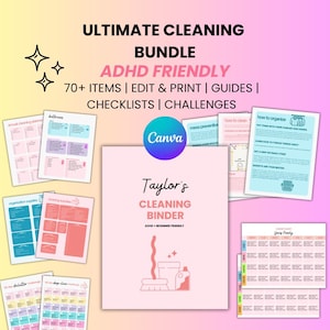 Cleaning Checklist, House Cleaning Checklist, Spring Cleaning Checklist, Printable Cleaning Schedule, Declutter Checklist, Home Binder