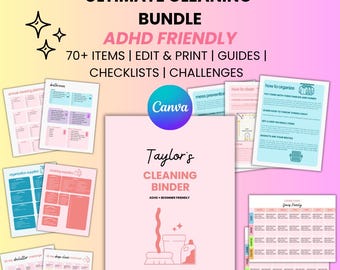 Cleaning Checklist, House Cleaning Checklist, Spring Cleaning Checklist, Printable Cleaning Schedule, Declutter Checklist, Home Binder