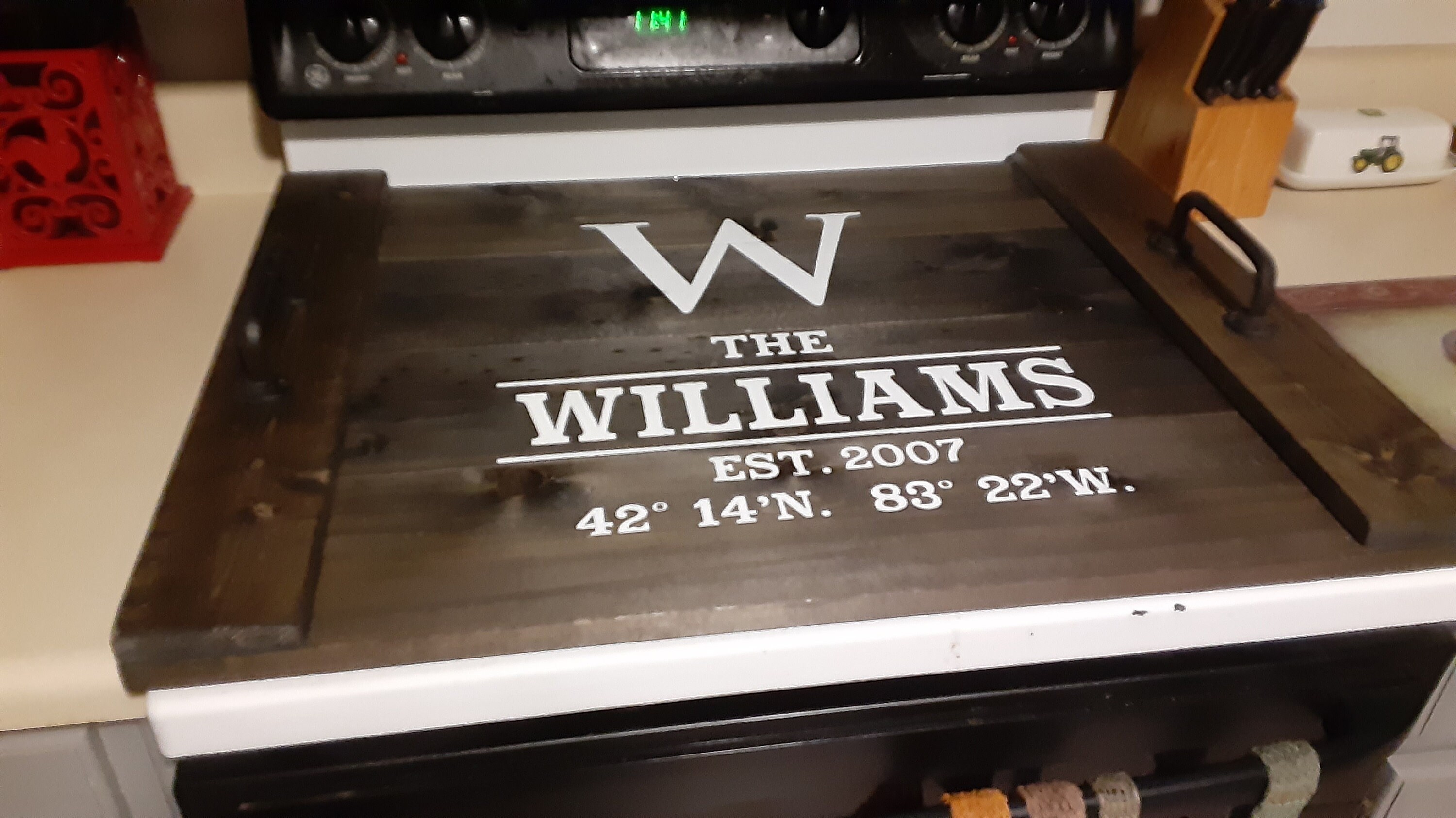 Cubierta de la estufa hecha a mano Elija su propio diseño | Etsy