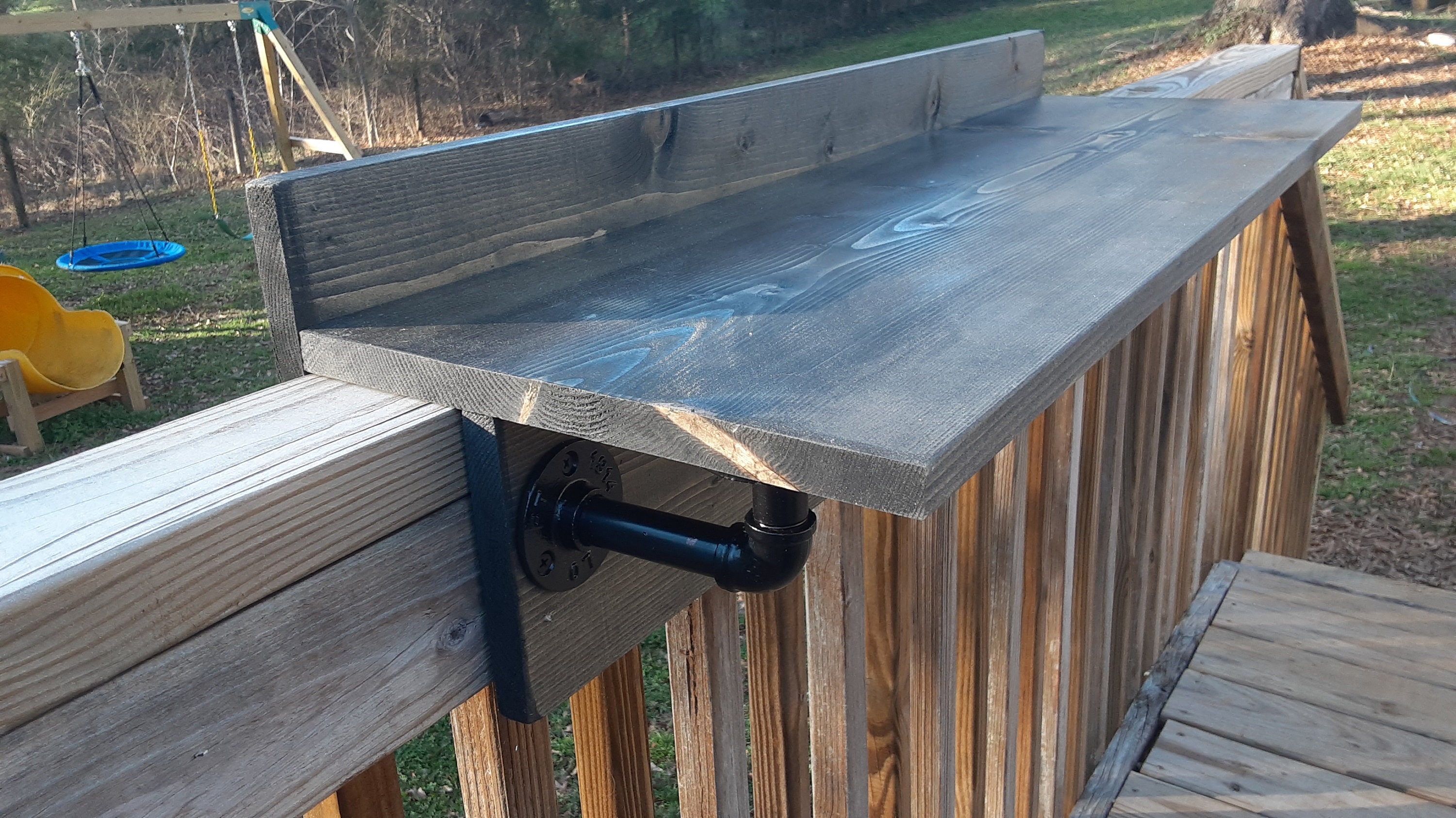 Patio railing 2024 bar top