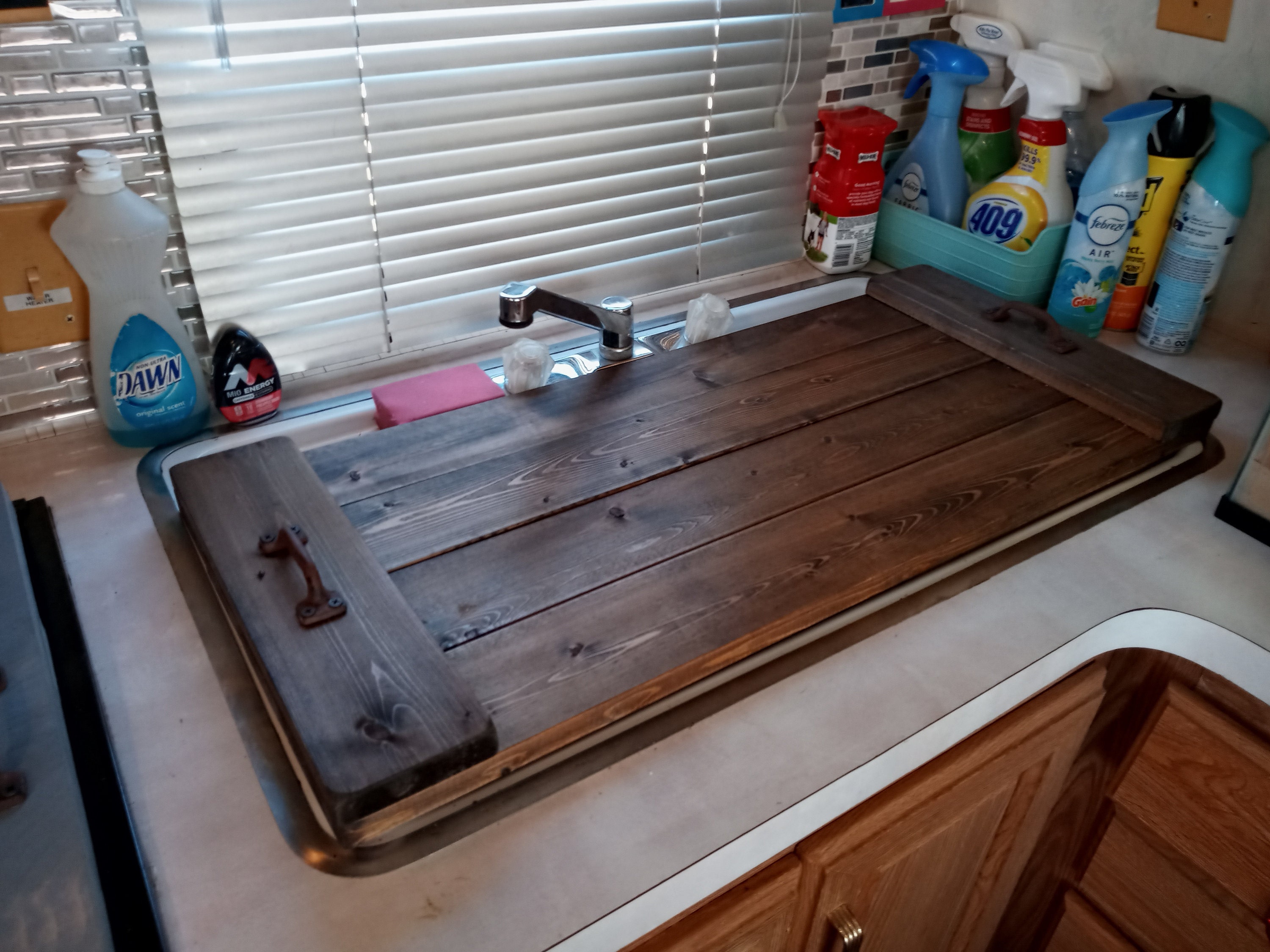 Camper Sink Cover Hand Made Custom Sink Cover Etsy