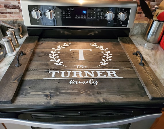  Custom Farmhouse Noodle Board Stove Cover for Gas or Electric  Range : Handmade Products