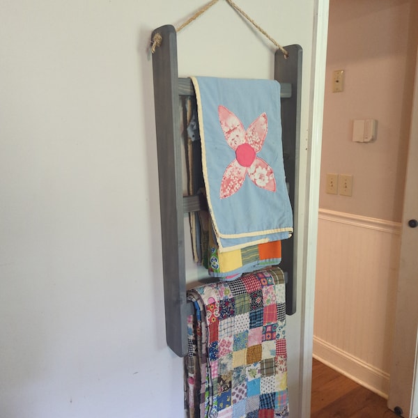 Hanging Blanket Ladder, Towel Ladder, nursery