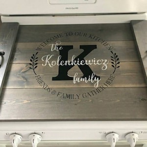 Hand Made Custom Stove Top Cover