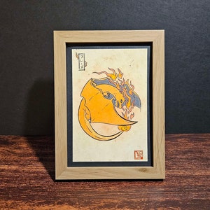 Flame Wheel - Charizard art print