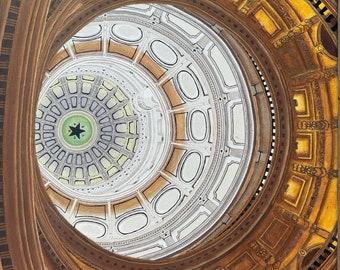 Texas Capital (The Dome), original painting