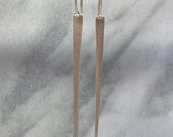 Sterling Silver Opposing Taper Icicle Earrings