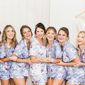 Softest Jersey Cotton Bridesmaid Pajamas, Personalized Bridal PJs, Bridesmaid PJs Jersey Cotton, Pajama Short Set, Bridesmaid Proposal Gift