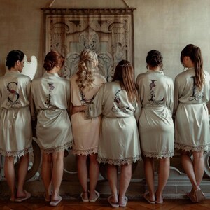 Softest Personalized Bridesmaid Robes! Getting Ready Robes, Bridesmaid Proposal Gift, Bridal Satin Robes, Bachelorette Party, Robe for Bride
