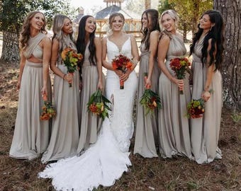 princess polly baby blue dress TREND COLORS 2025 Fossil Green Bridesmaid Dress Convertible Bridesmaid  Dress Bridal Party Dress Multiway Infinity Dress Custom Wedding Dress