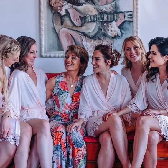 Jersey top bridesmaid robes