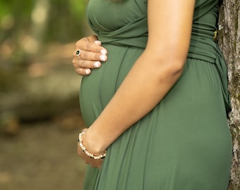 Vestido de maternidad multiway, vestido de futura mamá, vestido de maternidad para sesión de fotos, vestido de baby shower, vestido largo de maternidad formal, vestido de baby shower