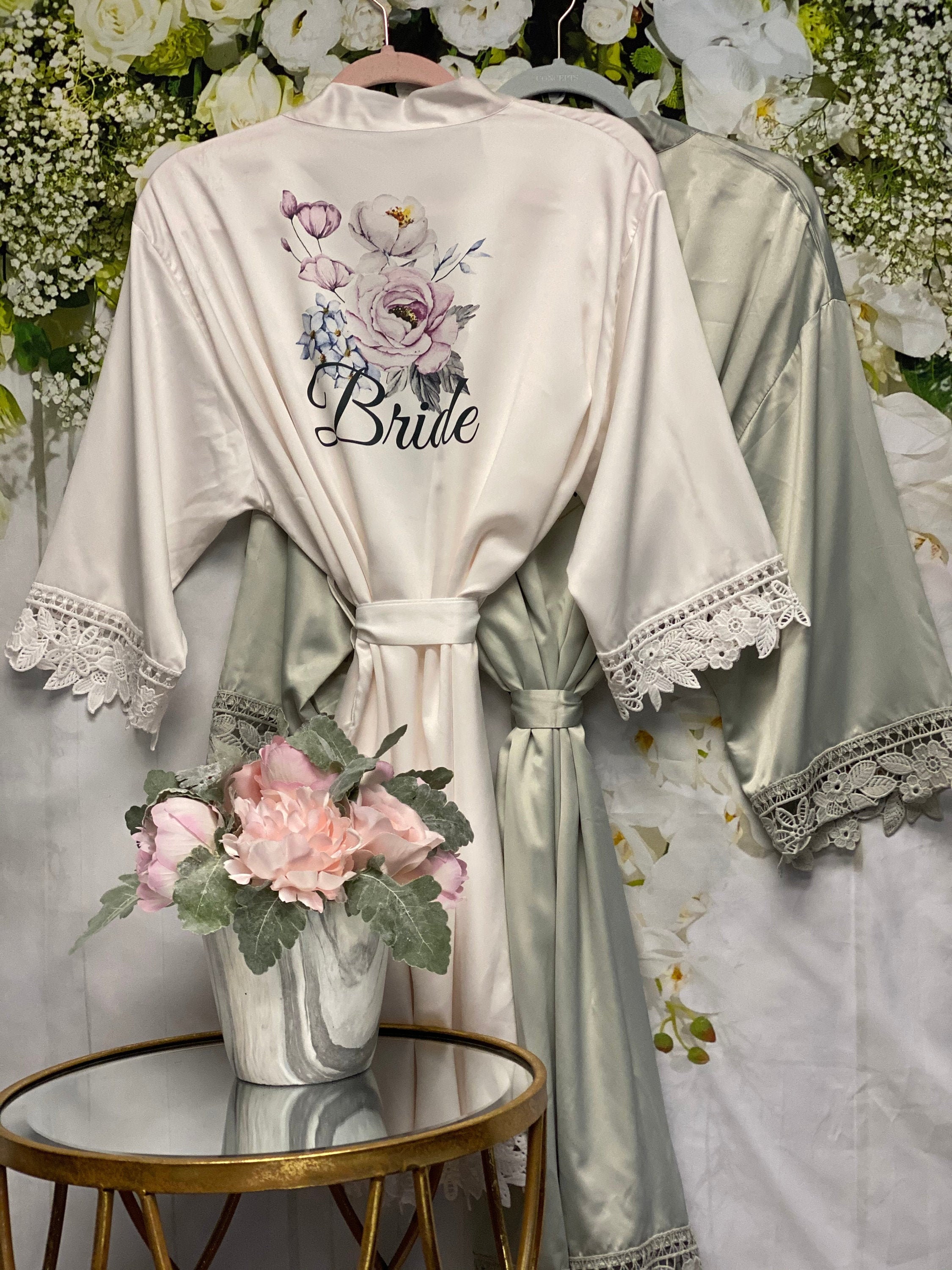 bride to be bathrobe