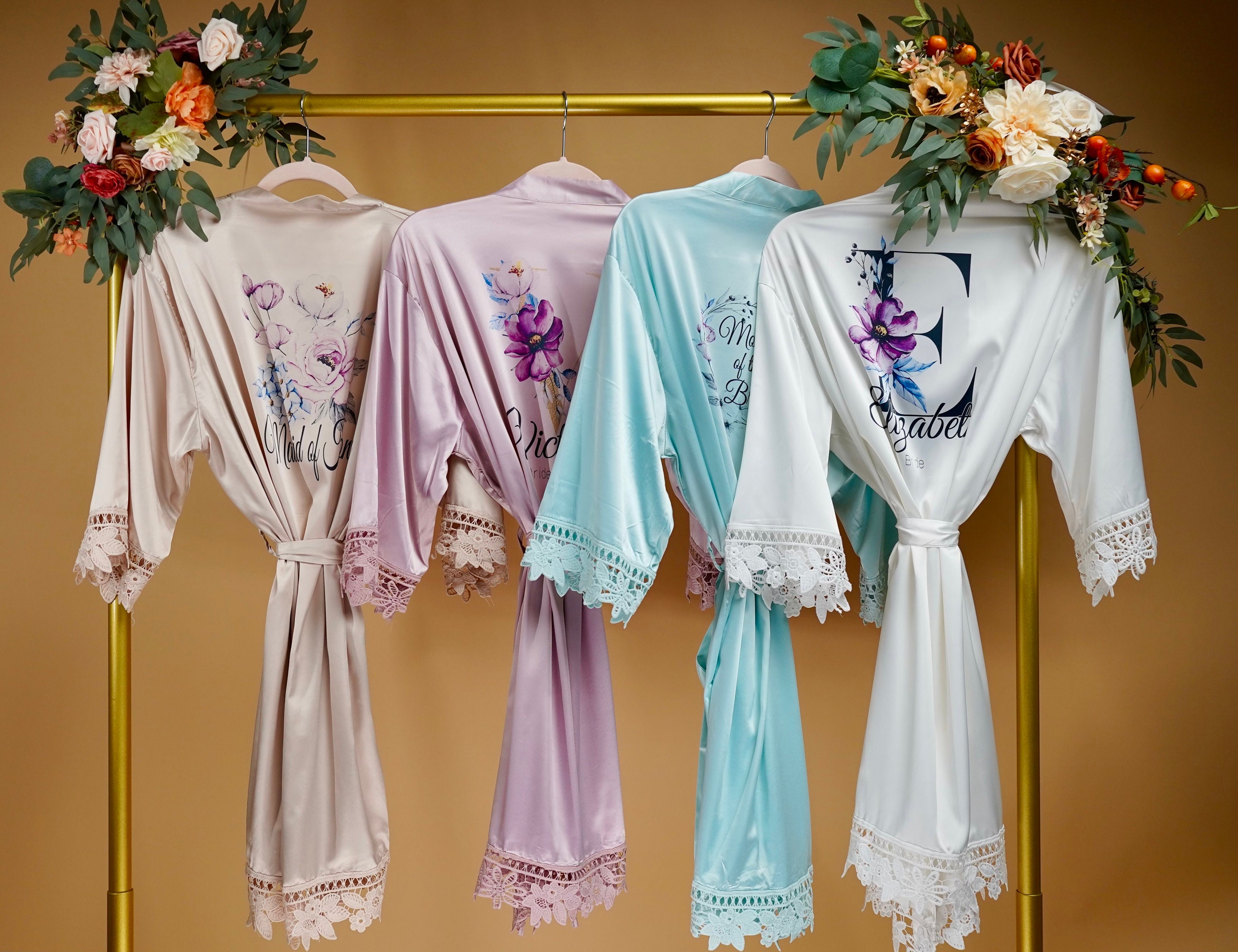 etsy bridesmaid dressing gowns Maxi Length Lavender Pink Bridesmaid Dress with Twist and Wrap Multiway Top