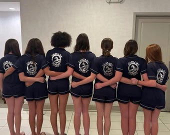 Wake Up & Hit Zero Cheer Pajamas, Cheer Custom PJs, Personalized Cheerleader Pajama Set, Cheer Team Matching PJs Dreaming of Zero Deductions