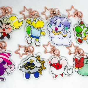 PAPER MARIO Double Sided Charms